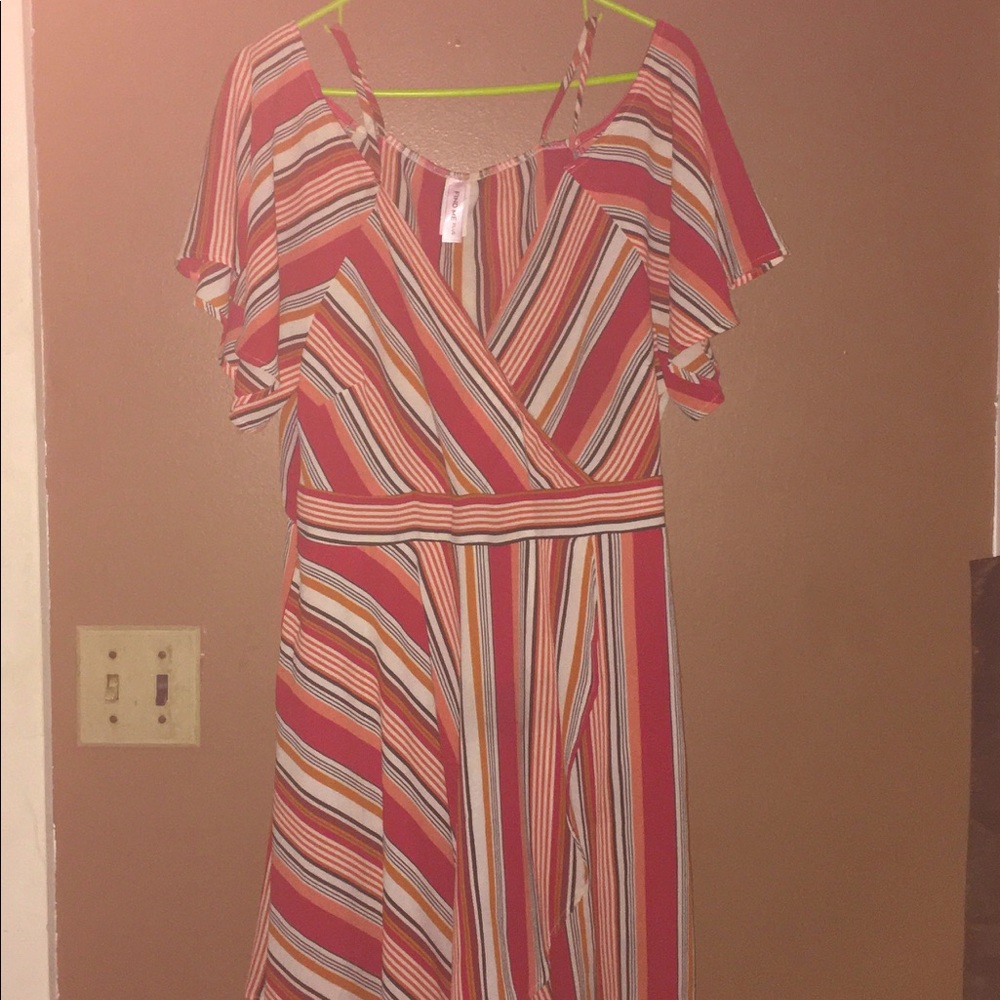 Striped Short Romper